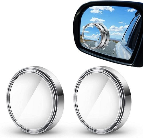 2 PCS Car Blind Spot Mirror – 360° HD Wide Angle (See Both Sides Clearly)