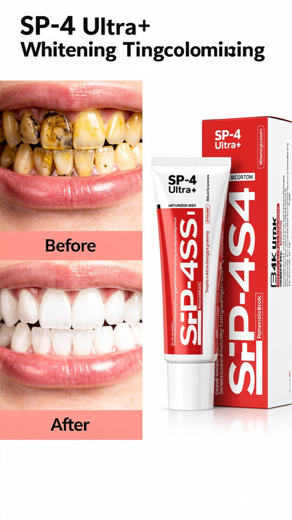 Original SP 4 Ultra Brightening Toothpaste Advanced Whitening Formula for Stain Removal and Enamel Protection-50 gm (Pack Of 2)