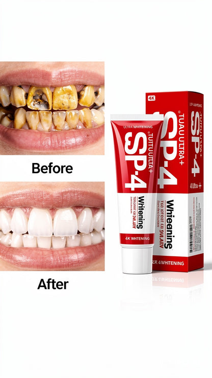 Original SP 4 Ultra Brightening Toothpaste Advanced Whitening Formula for Stain Removal and Enamel Protection-50 gm (Pack Of 2)