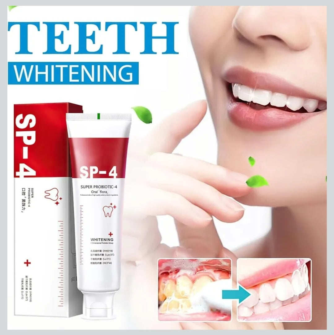 Original SP 4 Ultra Brightening Toothpaste Advanced Whitening Formula for Stain Removal and Enamel Protection-50 gm (Pack Of 2)