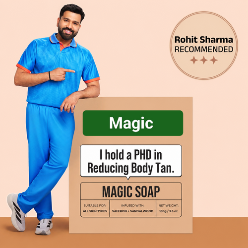 Magic Soaps Sandalwood & Saffron For Bath (200 Gms Pack Of 2)