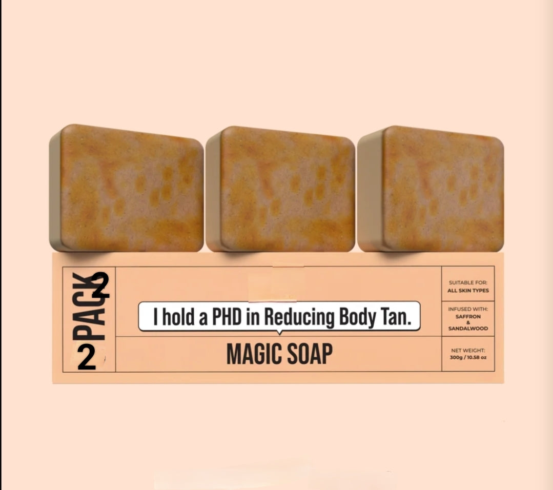 Magic Soaps Sandalwood & Saffron For Bath (200 Gms Pack Of 2)