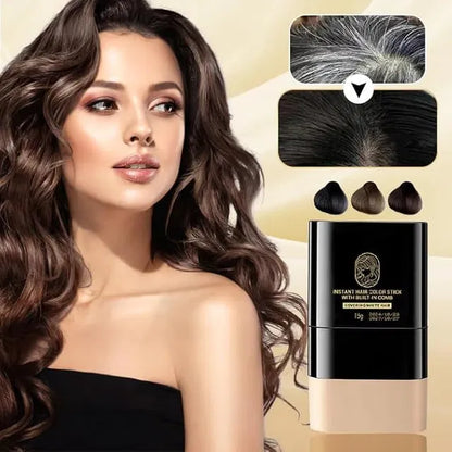 Hair Color Dye Stick Comb, Safe-And Waterproof and Sweat-Proof Hairs Dyes Comb,Instant and Best Hair Care, for Women & Men, Korean Hair Color Easy Application BLACK