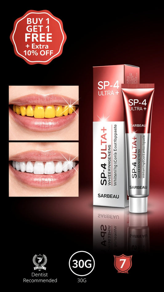 Original SP 4 Ultra Brightening Toothpaste Advanced Whitening Formula for Stain Removal and Enamel Protection-50 gm (Pack Of 2)